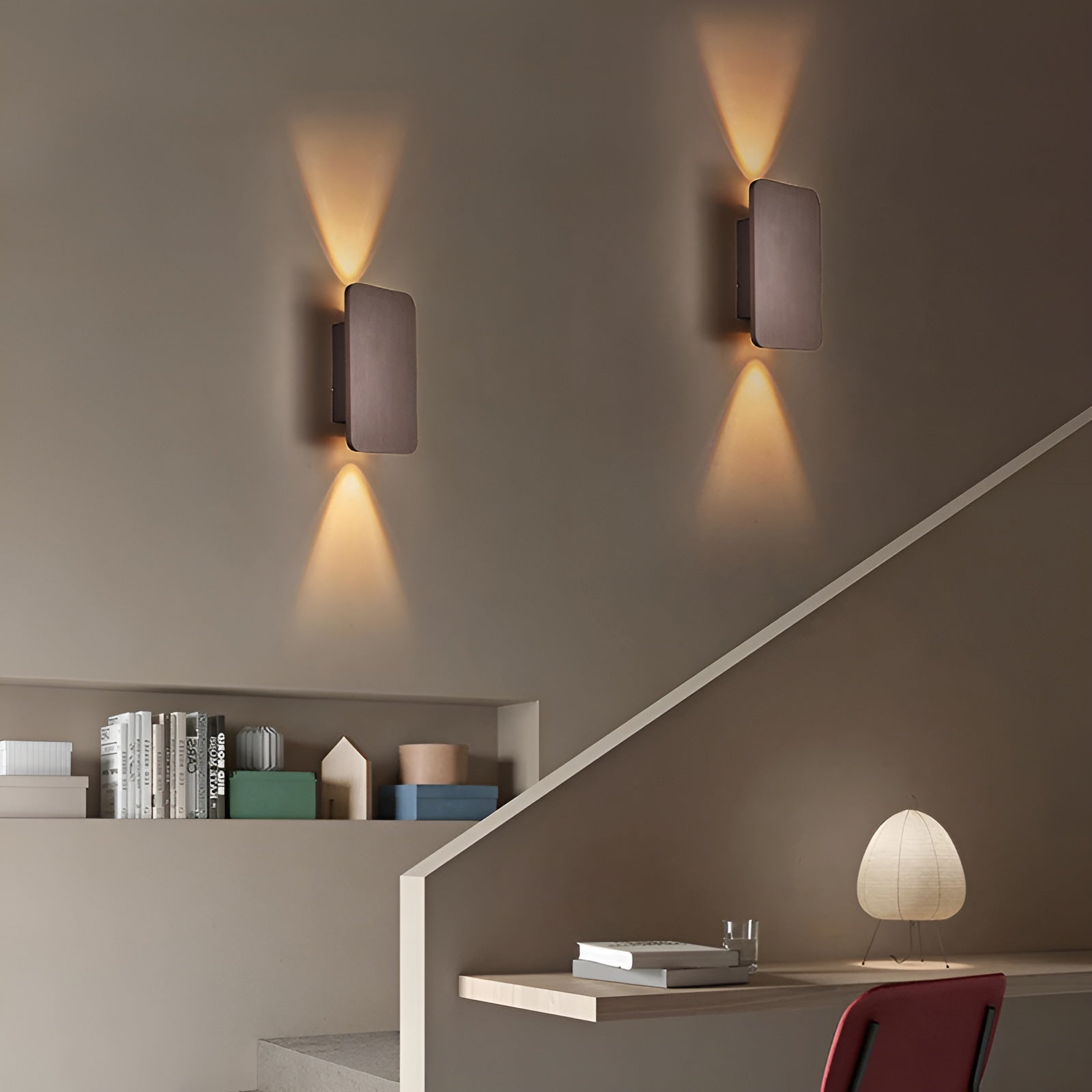 LumeEdge – Sleek Rectangular Minimalist Design with Downward Glow | Energy-Efficient Lighting for Indoor or Outdoor Walls | Modern Ambience for Hallways or Bedrooms