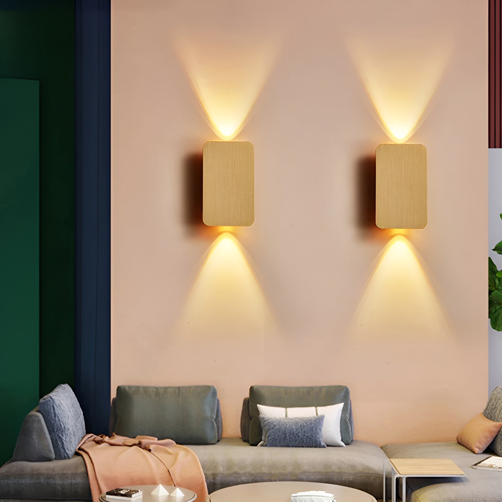 LumeEdge – Sleek Rectangular Minimalist Design with Downward Glow | Energy-Efficient Lighting for Indoor or Outdoor Walls | Modern Ambience for Hallways or Bedrooms