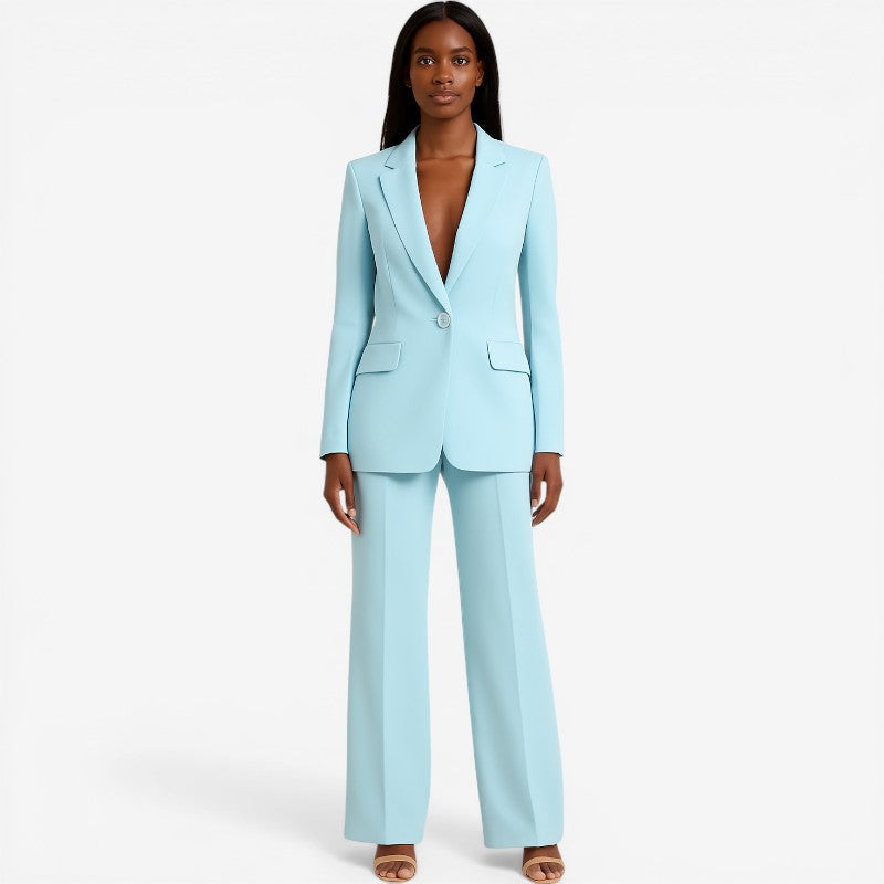 Tailored Blazer and Slim Pants Set