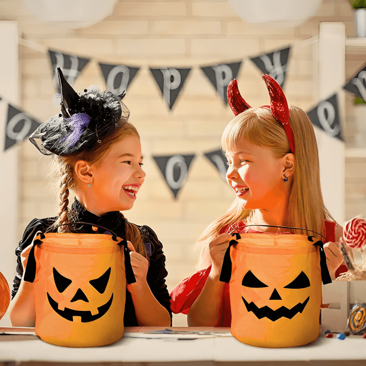 LED Pumpkin Trick-or-Treat Basket for Kids