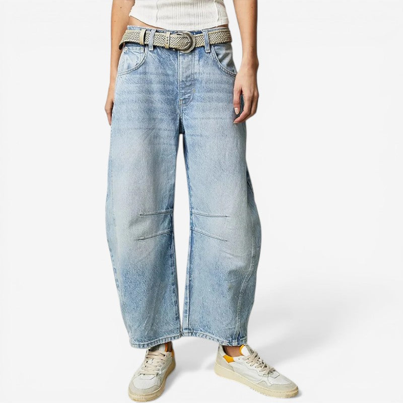 Women's Wide Leg Ankle Length Trousers