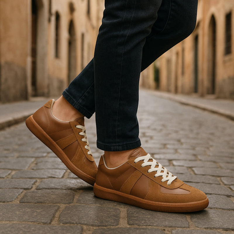 Ladies' Classic Round Toe Lace-Up Sneakers