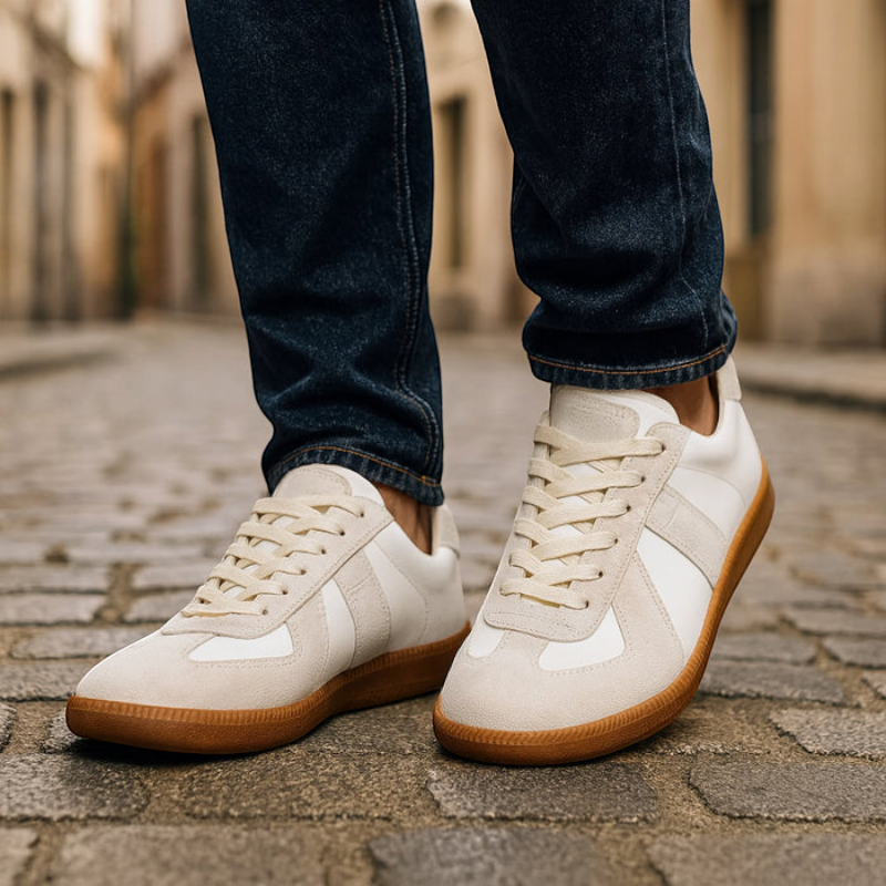 Ladies' Classic Round Toe Lace-Up Sneakers