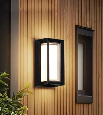 LumoGuard - Modern Outdoor Wall Lights Sleek Minimalist Design for a Stylish Exterior | Weather-Resistant Metal Build with Glare-Free Diffuser | Energy-Efficient LED Brightness for Pathway, Patio or Entrance