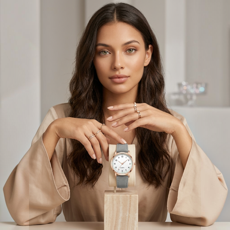Adjustable Strap Watch with Numeric Display