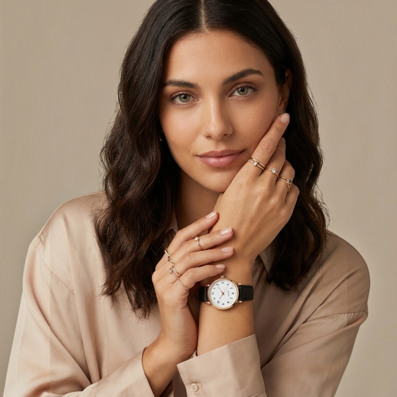 Adjustable Strap Watch with Numeric Display