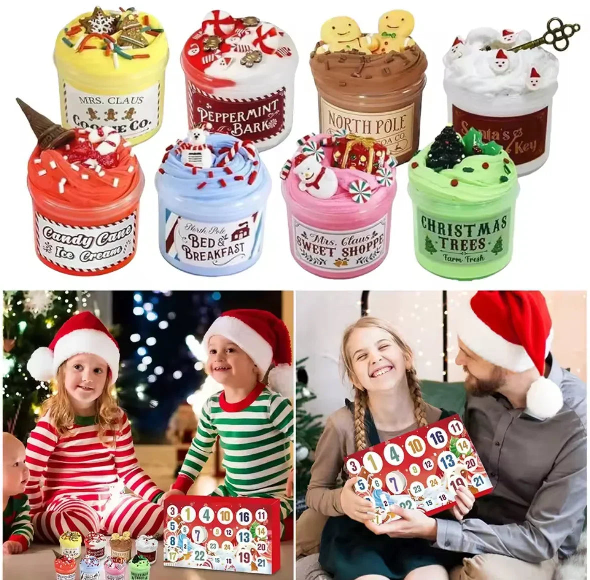 SlimePopper - 2026 Slime Adventi Naptár 24 Egyedi Slime Tartóval