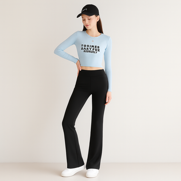Marielle | High-Waisted Flared Trousers