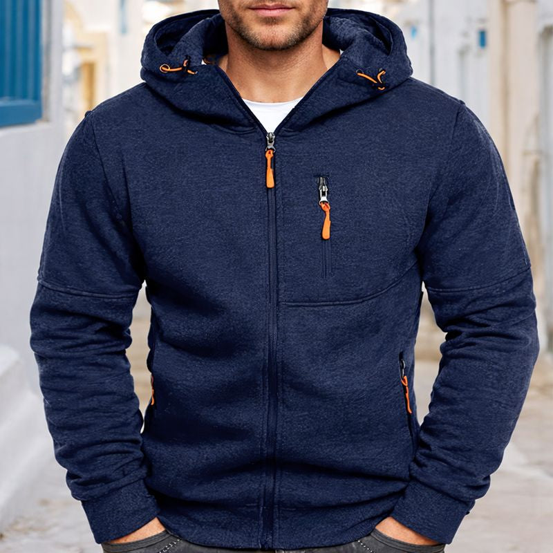 Men's Hoodie | Men's Zip-Up Hoodie | Classic Cut with Adjustable Hood | Full-Length Zipper & Practical Pockets | Casual Sports & Everyday Wear