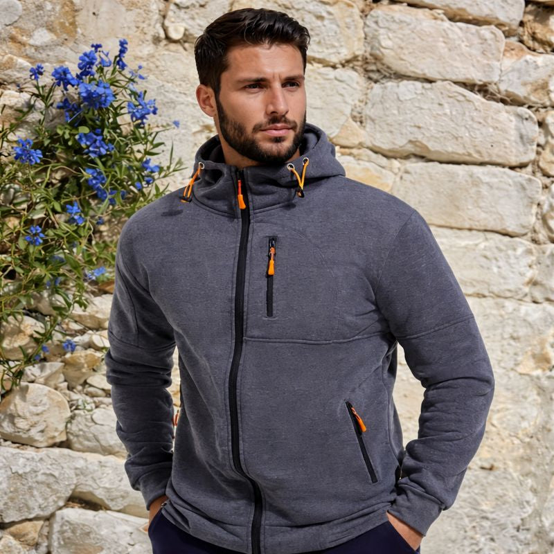 Men's Hoodie | Men's Zip-Up Hoodie | Classic Cut with Adjustable Hood | Full-Length Zipper & Practical Pockets | Casual Sports & Everyday Wear