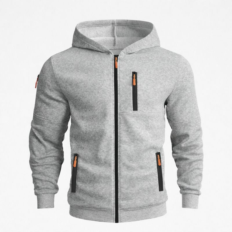 Men's Hoodie | Men's Zip-Up Hoodie | Classic Cut with Adjustable Hood | Full-Length Zipper & Practical Pockets | Casual Sports & Everyday Wear