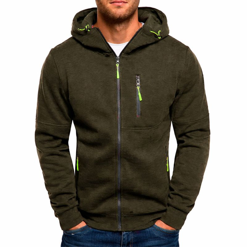 Men's Hoodie | Men's Zip-Up Hoodie | Classic Cut with Adjustable Hood | Full-Length Zipper & Practical Pockets | Casual Sports & Everyday Wear