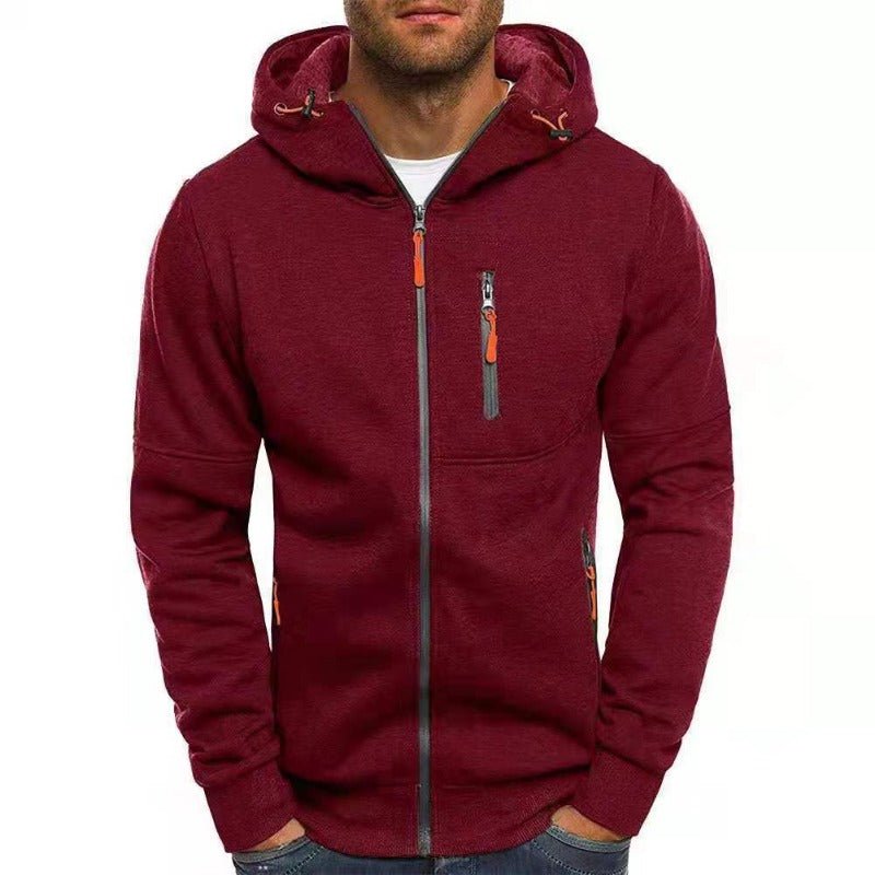 Men's Hoodie | Men's Zip-Up Hoodie | Classic Cut with Adjustable Hood | Full-Length Zipper & Practical Pockets | Casual Sports & Everyday Wear
