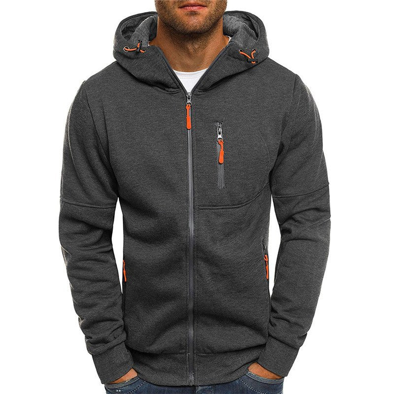 Men's Hoodie | Men's Zip-Up Hoodie | Classic Cut with Adjustable Hood | Full-Length Zipper & Practical Pockets | Casual Sports & Everyday Wear
