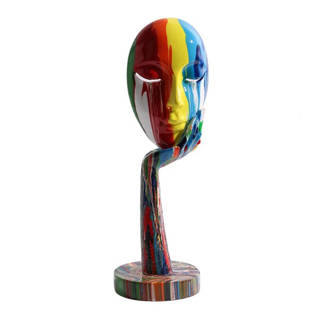 Modern Colorful Female Face Wall Art – Unique Home Decor