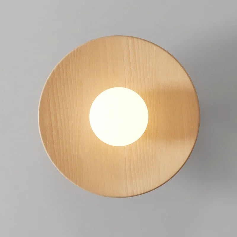 LumiSaucer – Sleek Saucer Shade with Soft Even Glow | Low-Profile Design with Central Globe Bulb | Minimalist Lighting for Bedroom or Hallway