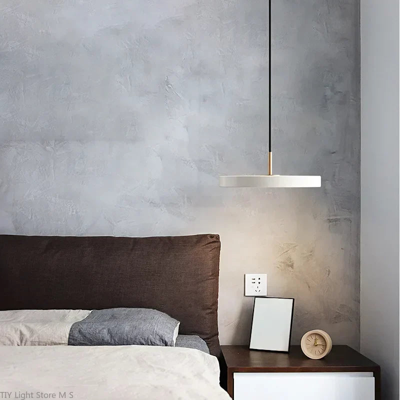 NebulaLite - Scandinavian UFO Pendant Lamp Modern Minimalist Ceiling Light | Sleek Matte Metal Finish with Ambient Glow | Versatile Accent for Kitchen, Dining, Living Room, or Office
