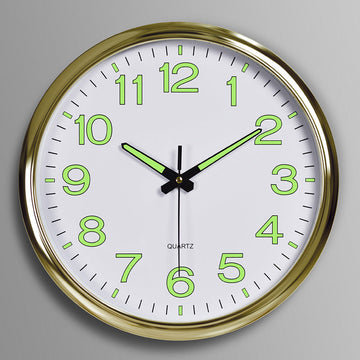 GlowDark - Stylish Wall clock Design with LED Lights in Multiple Frame Colors