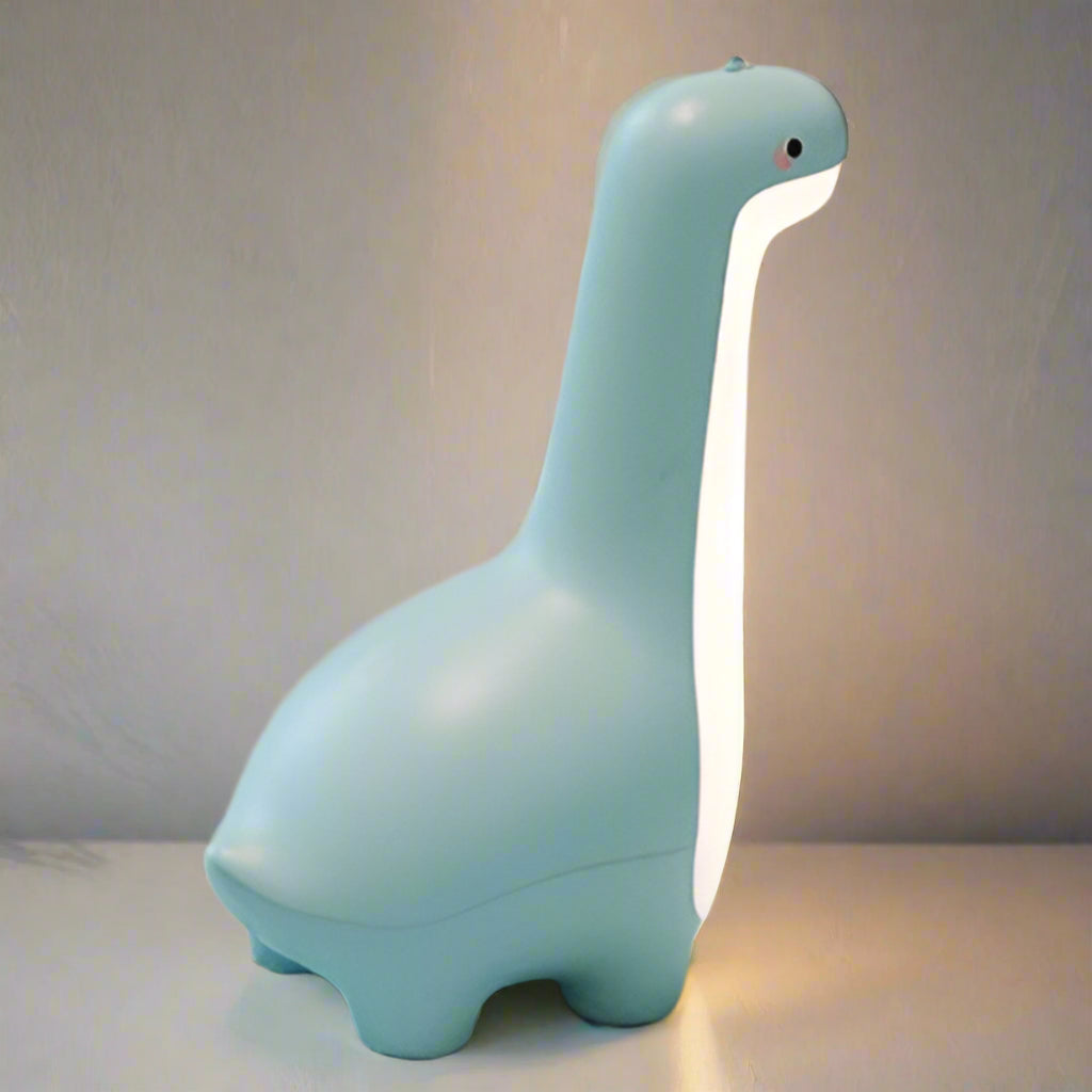 DinoGlow - Adorable Dinosaur Night Light Cute Dinosaur Shape with Soft Warm Glow | Kid-Safe BPA-Free Materials with Portable Rechargeable Design | Cozy Bedtime Companion for Nursery, Playroom, or Travel