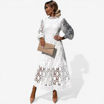 Long-Sleeved Lace Dress