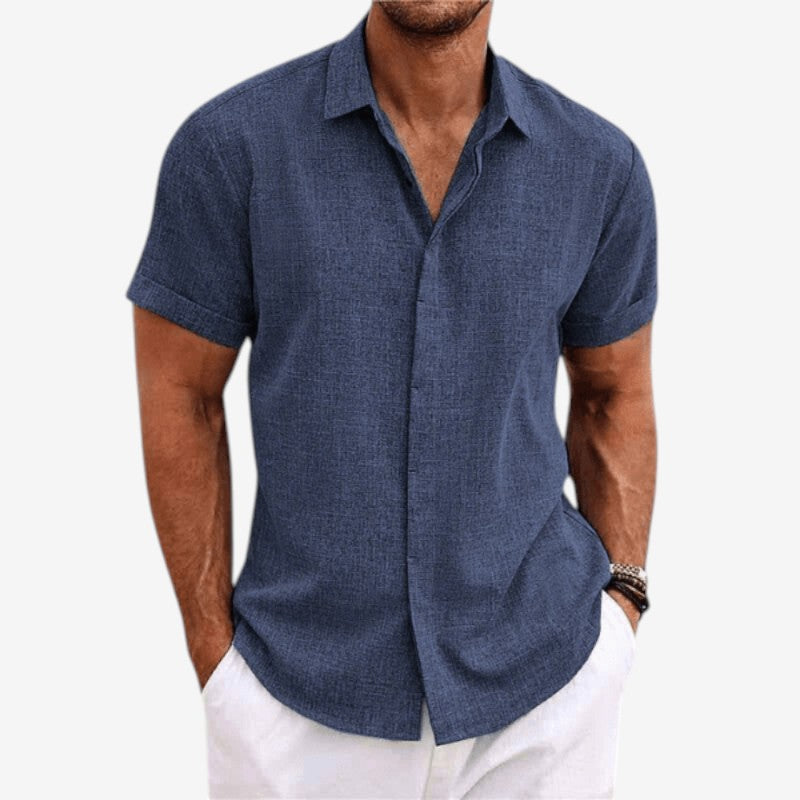 Men's Short Sleeve Button-Down Shirt