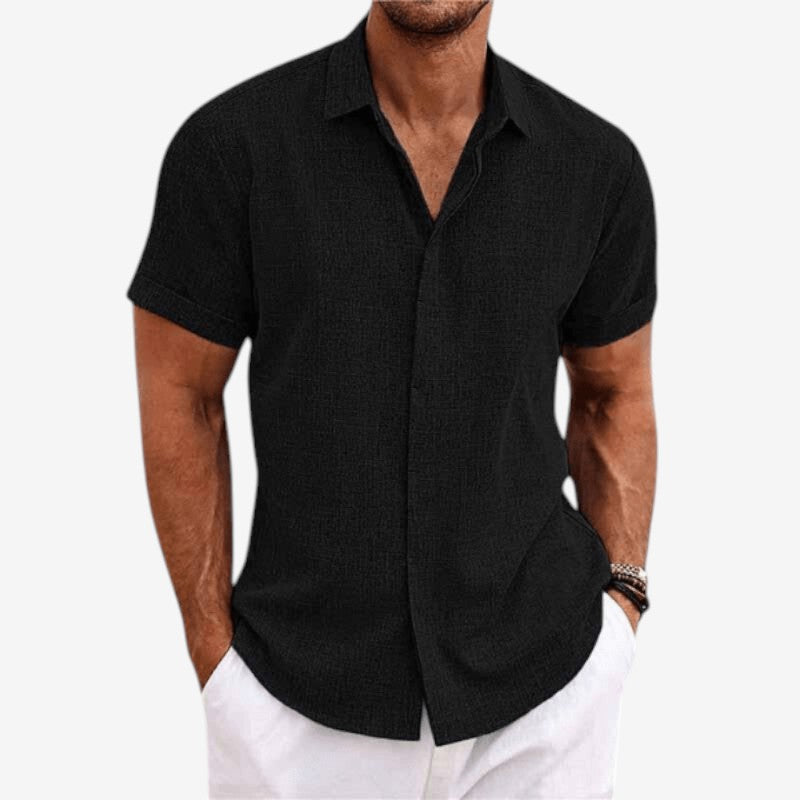 Men's Short Sleeve Button-Down Shirt
