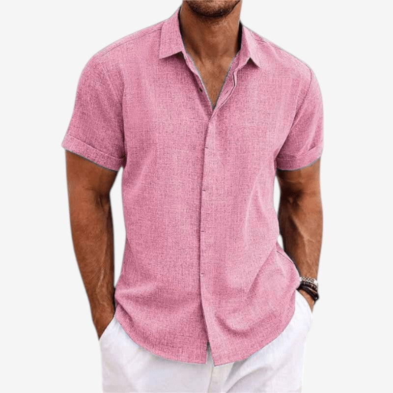 Men's Short Sleeve Button-Down Shirt
