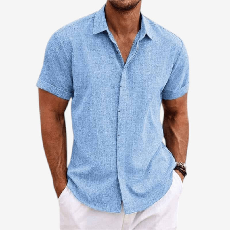 Men's Short Sleeve Button-Down Shirt