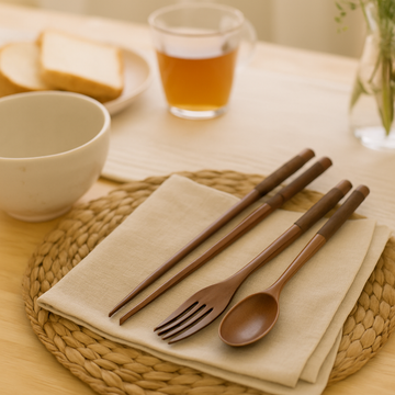 Orvanna | 3-Piece Handmade Wooden Dining Set