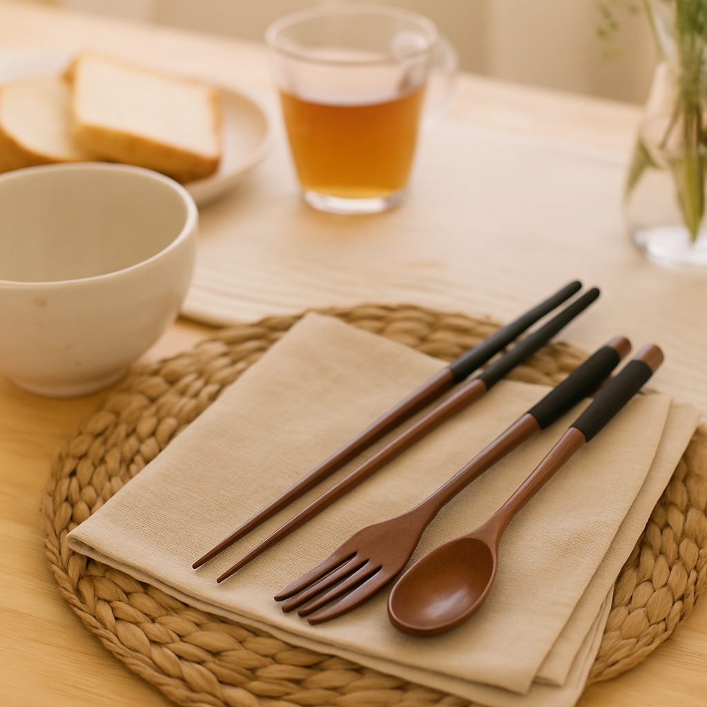 Orvanna | 3-Piece Handmade Wooden Dining Set
