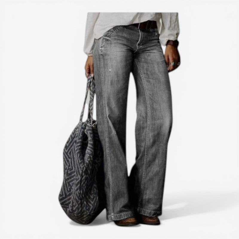 High-Waisted Wide-Leg Jeans