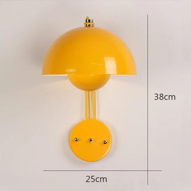 LumiShroom - Wall Light Mushroom-Inspired Design with Soft Ambient Glow | Elegant Minimalist Accent for Bedroom, Hallway, or Cozy Corner | Whimsical Decorative Lighting for Modern Interiors