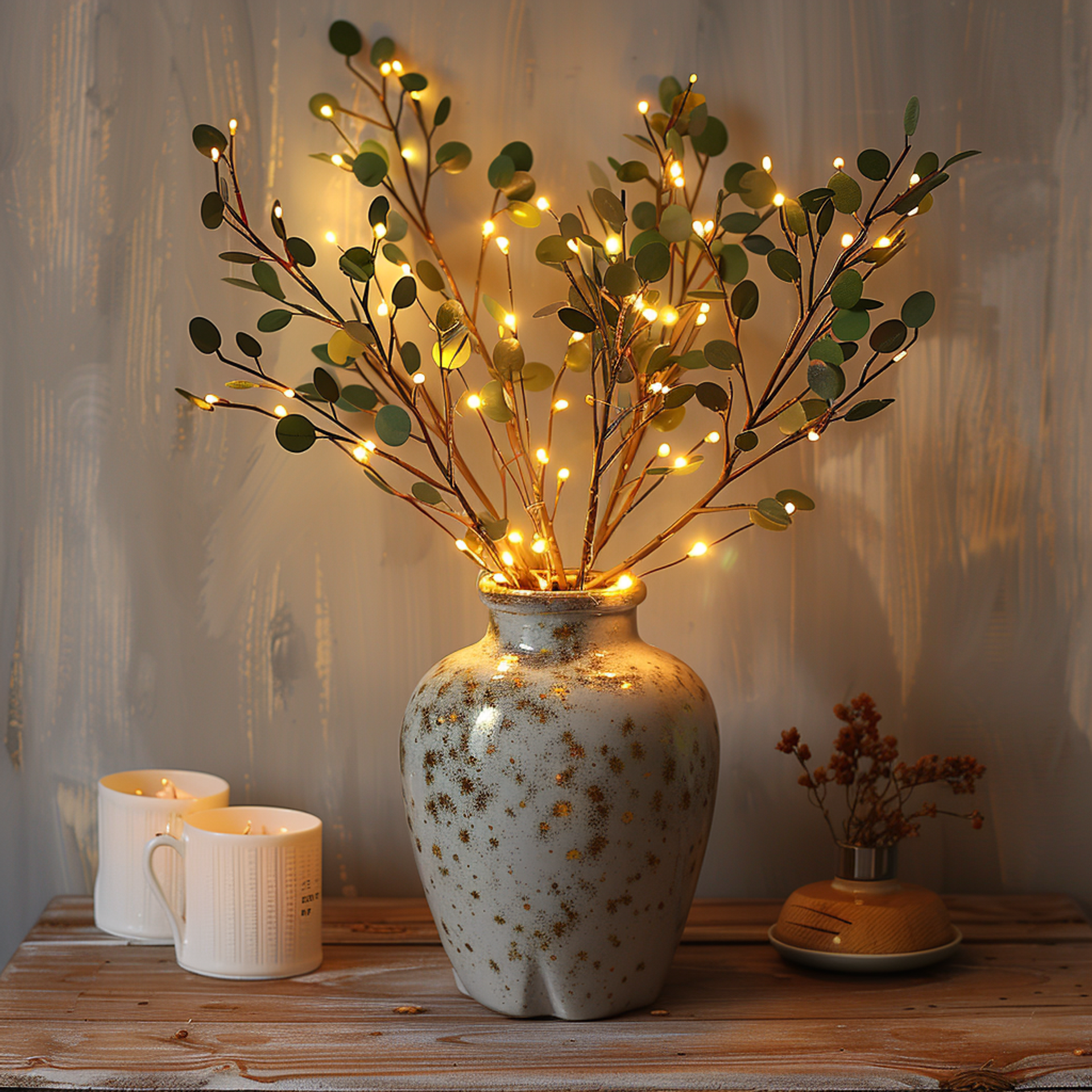 LumiFlor - LED Flower String Lights Realistic Flower and Leaf Design | Soft Battery-Powered Glow for Warm, Enchanting Ambiance | Versatile Decoration for Home, Office, Weddings, or Events