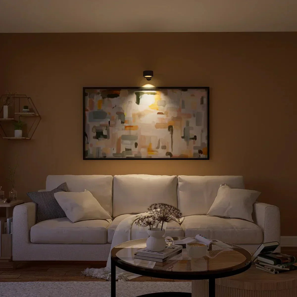 Wireless Wall Lamp - Tool-Free Stick-On Installation & Portable Use | Bright Energy-Saving LED Light | Modern Accent for Bedroom, Hallway or Night Lamp
