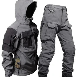 Men’s Rain Suit Set - Jacket & Pants for All-Weather Protection | Hooded Design with Freedom of Movement | Outdoor Ready for Hiking, Cycling or City Walks