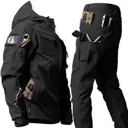 Men’s Rain Suit Set - Jacket & Pants for All-Weather Protection | Hooded Design with Freedom of Movement | Outdoor Ready for Hiking, Cycling or City Walks