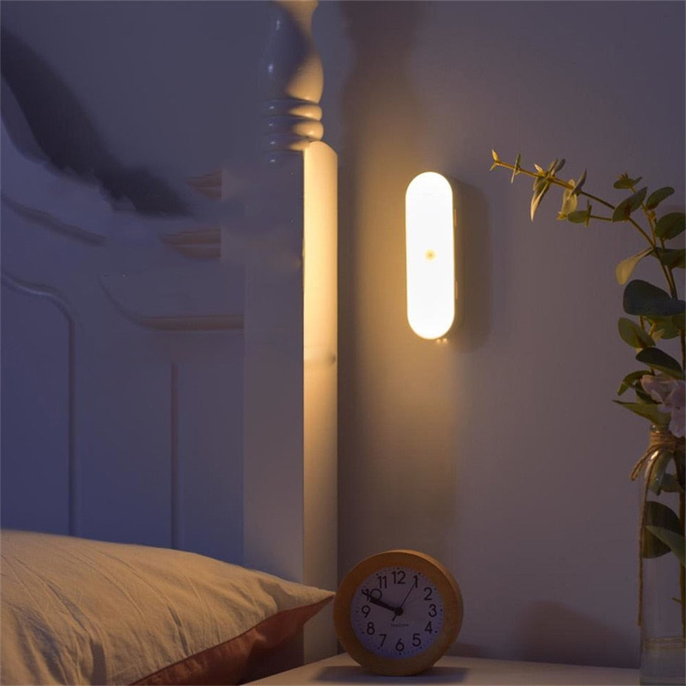 GlowEase - Minimalist Wireless LED Night Lights Instant Light for Any Space | Peel-and-Stick Installation with No Wiring Needed | Bright Energy-Efficient LEDs for Hallways, Closets or Stairs