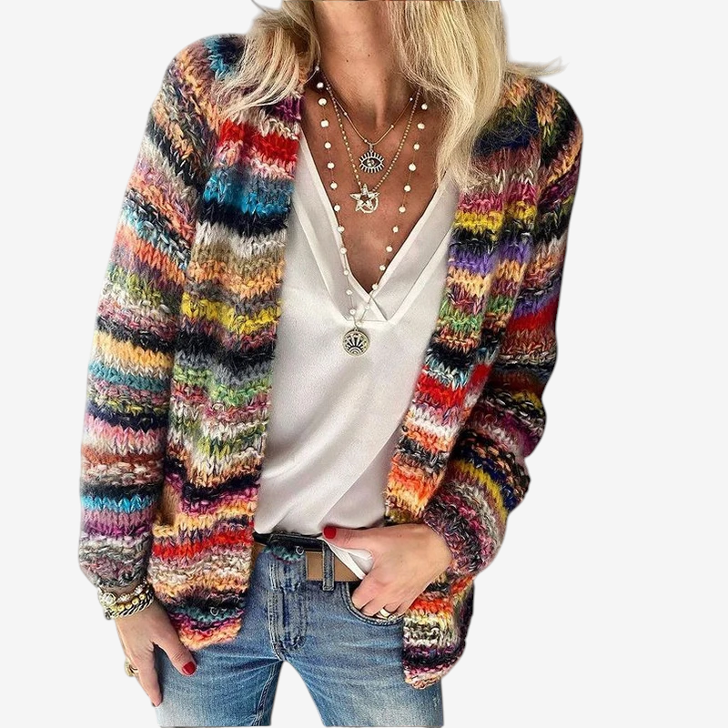Chic Long Sleeve Knitted Sweater