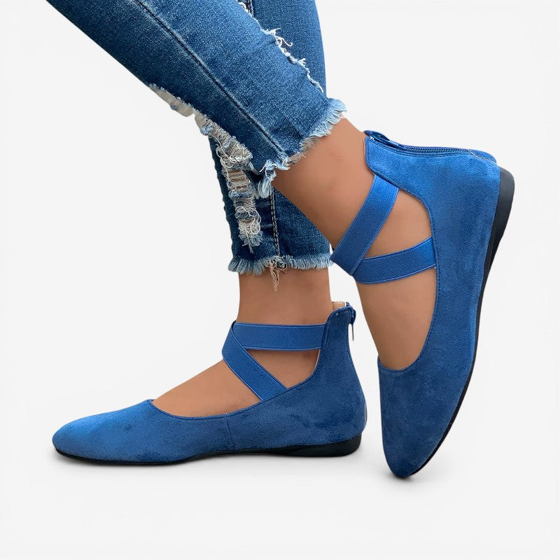 Criss-Cross Strap Flat Shoes