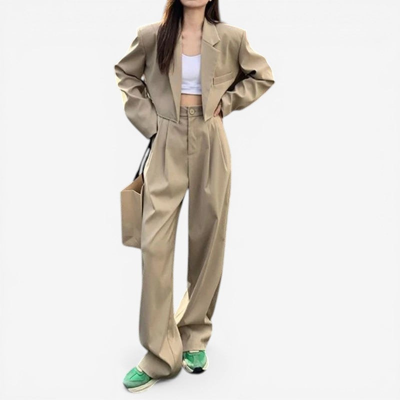 Women's Two-Piece Blazer and Pants Set