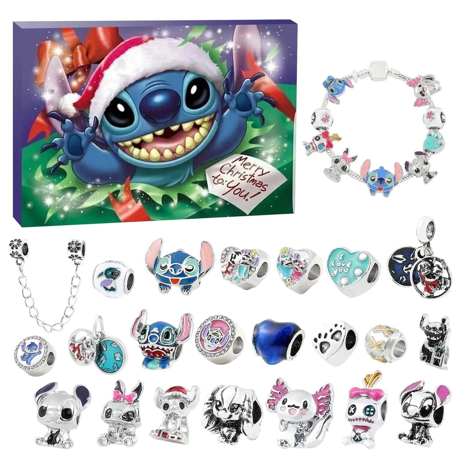 Set for making Advent calendar bracelets for children