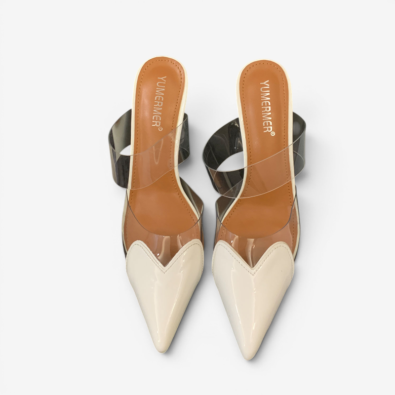 Pointed Toe Transparent Women’s Slippers