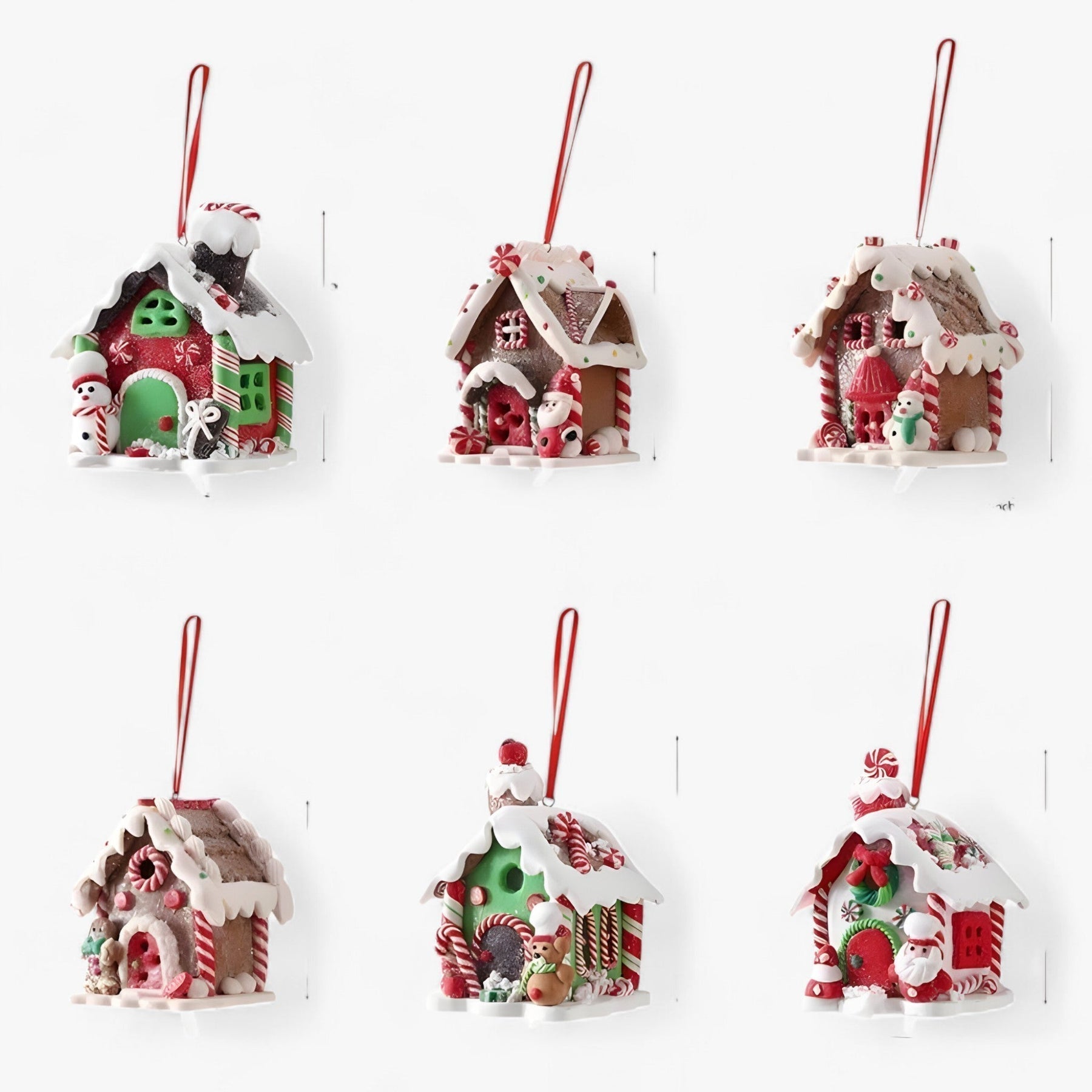 Ceramic Christmas Landscape Hanging Decoration