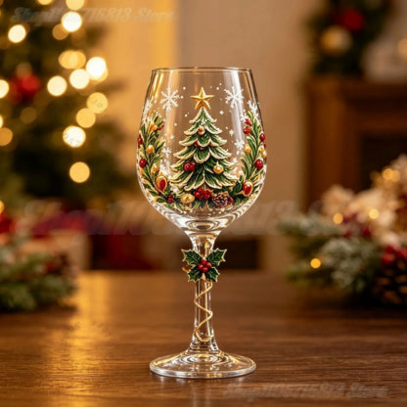 Festiglass - Karácsonyi üvegpohár készlet ünnepi mintákkal