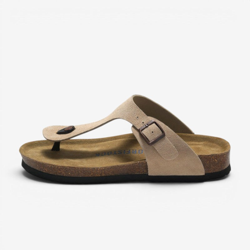 Men's T-Strap Casual Flat Slippers