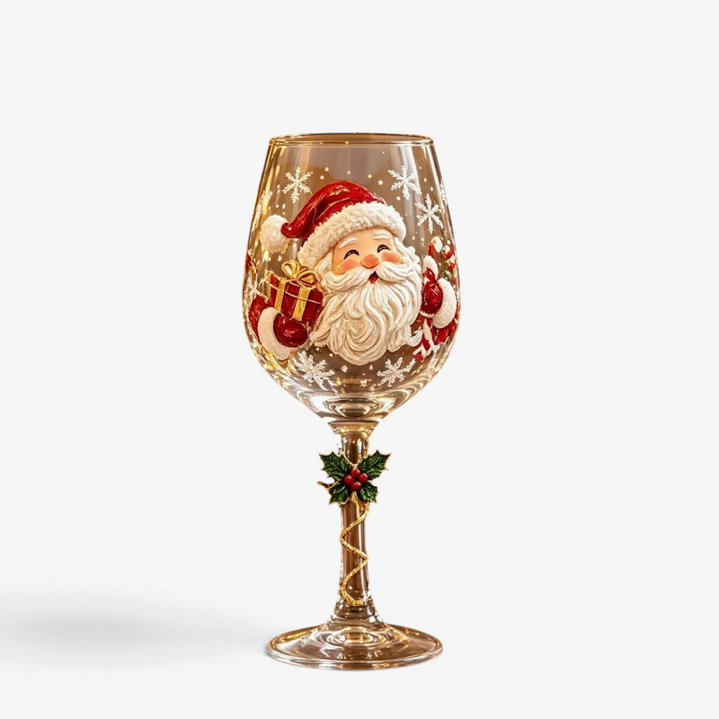 Festiglass - Karácsonyi üvegpohár készlet ünnepi mintákkal