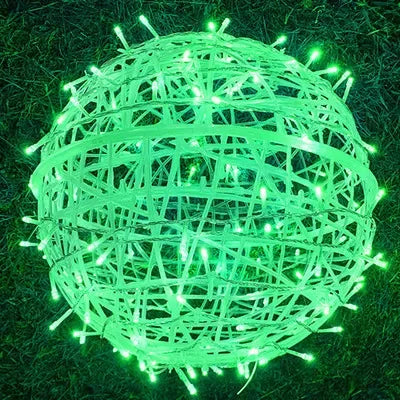 Braided Circular Lights for Festive Shine