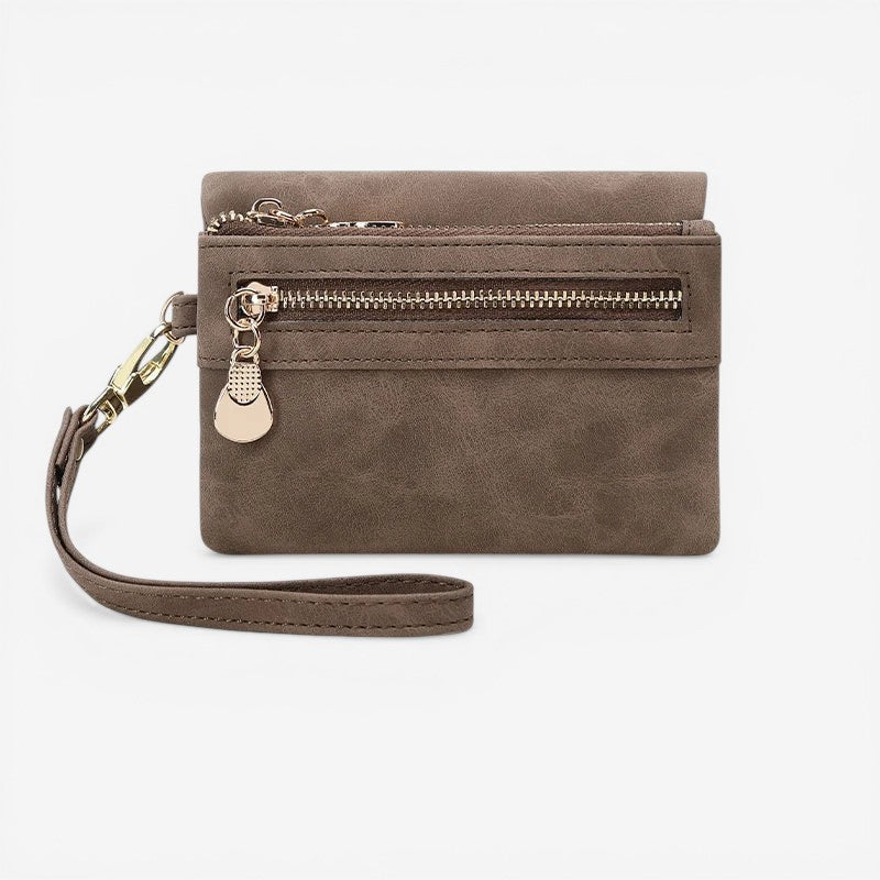 Zipped Wallet with Coin Purse for Women