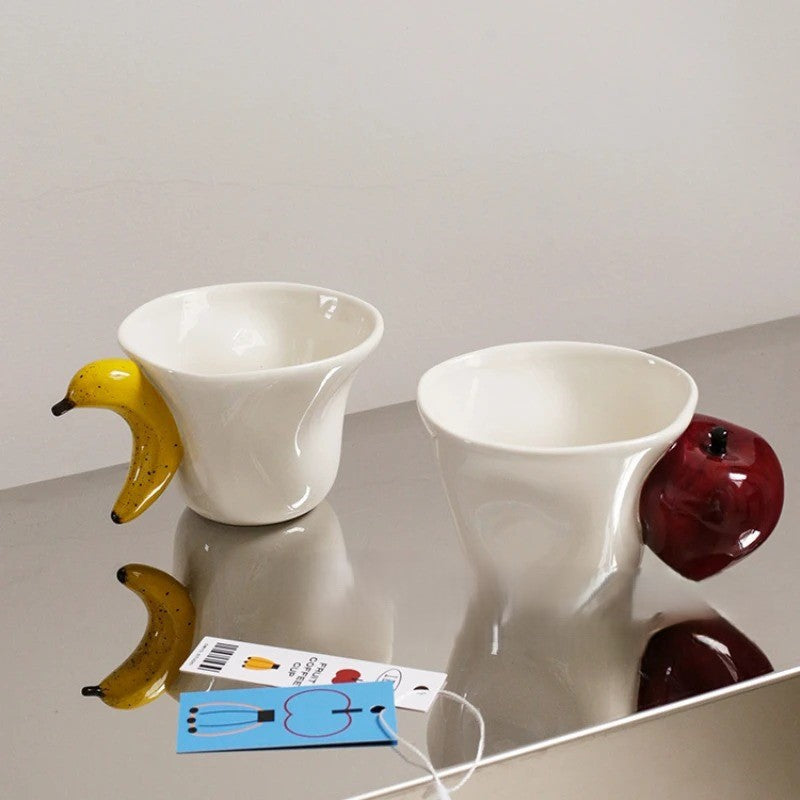 FruitySips - Whimsical Fruit-Shaped Mugs