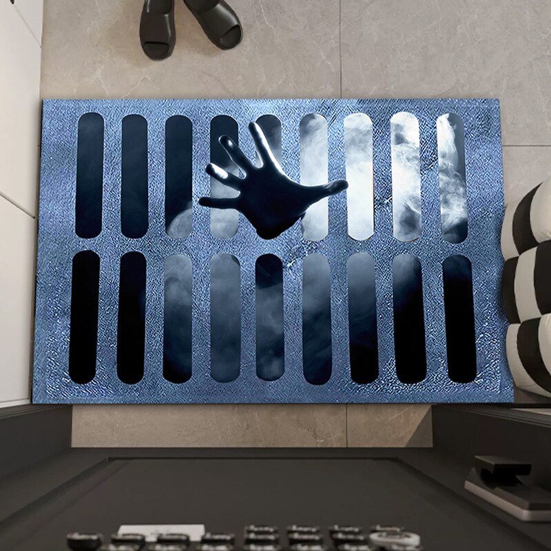 Greetify - Halloween Doormat with Scary Design